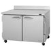Turbo Air PWR-48-N 48 1/4" Worktop Refrigerator w/ (2) Sections, 2 Solid Doors - Donut-Equipment.com