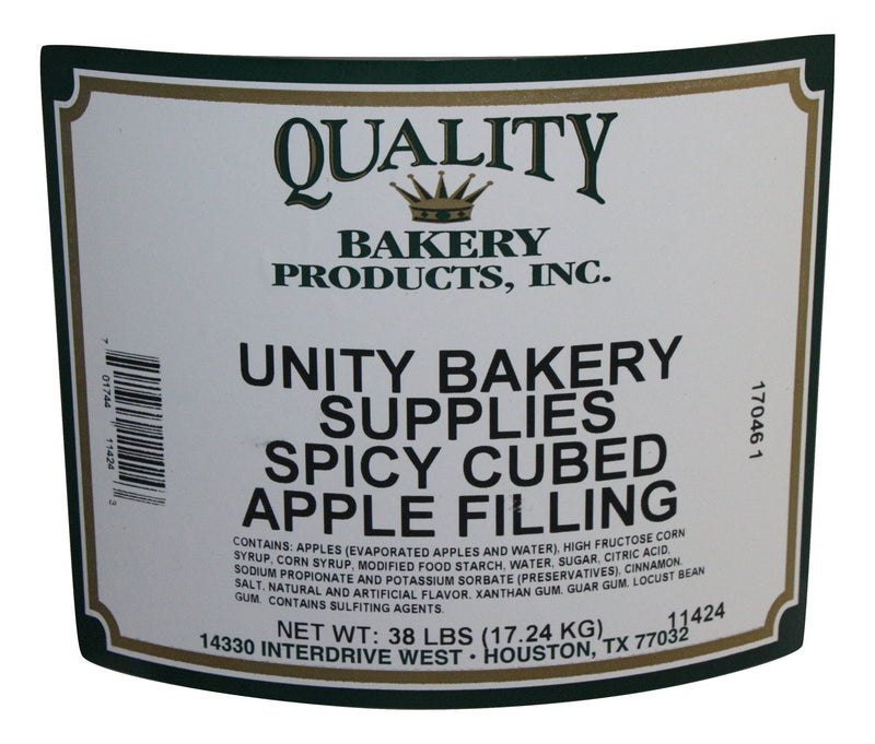 Quality Spicy Cubed Apple Turnover, Donut, Cake & Pastry Filling-20 pound - Donut-Equipment.com