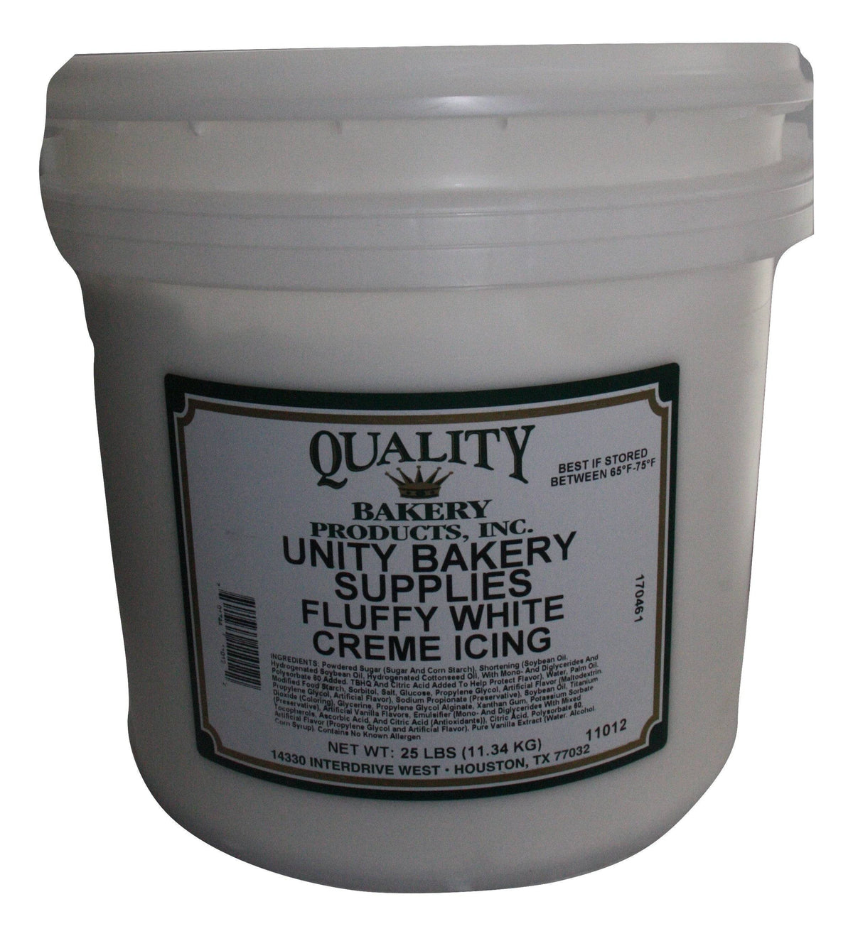 Quality Unity Fluffy White Crèm'e Icing / Filling Ready To Use Cake, C