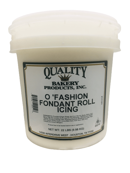 Quality O'Fashion Fondant White Roll and Pastry Icing 21.5 Pounds