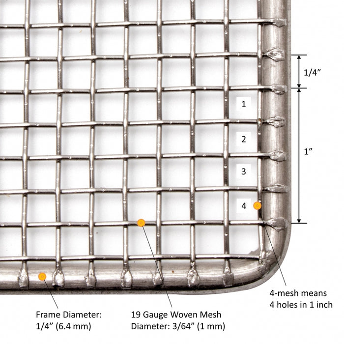 GSW USA DN-FS19 Stainless Steel Donut Frying Screens 19"W x 19"L - Donut-Equipment.com