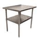 BK Resources 36" x 24" 18 Gauge Stainless Steel Work Table with Undershelf – Prep Table - Donut-Equipment.com