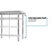 BK Resources 60" x 24" 18 Gauge Stainless Steel Work Table with Undershelf – Prep Table - Donut-Equipment.com