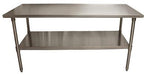 BK Resources 72" x 24" 18 Gauge Stainless Steel Work Table with Undershelf – Prep Table - Donut-Equipment.com