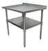 BK Resources 24" x 24" 18 Gauge Stainless Steel Work Table with Undershelf & 1.5" Riser – Prep Table - Donut-Equipment.com