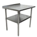 BK Resources 30" x 24" 18 Gauge Stainless Steel Work Table with Undershelf & 1.5" Riser – Prep Table - Donut-Equipment.com