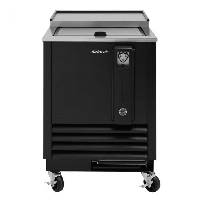 Turbo Air TBC-24SB-N6 24" Super Deluxe Black Exterior Bottle or Can Cooler - Donut-Equipment.com