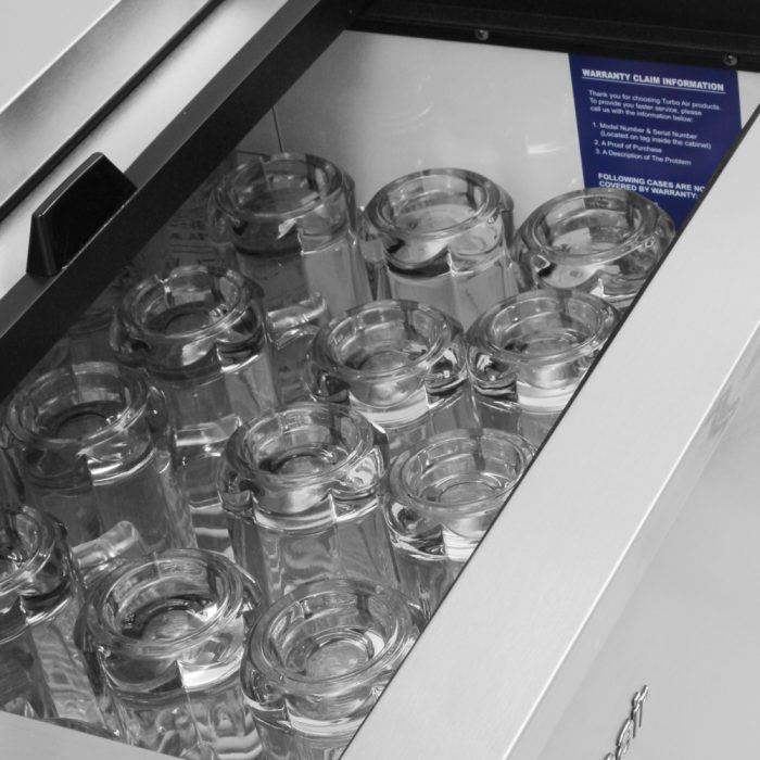 Turbo Air TBC-36SD-GF-N 36" Stainless Steel Glass Froster - Donut-Equipment.com