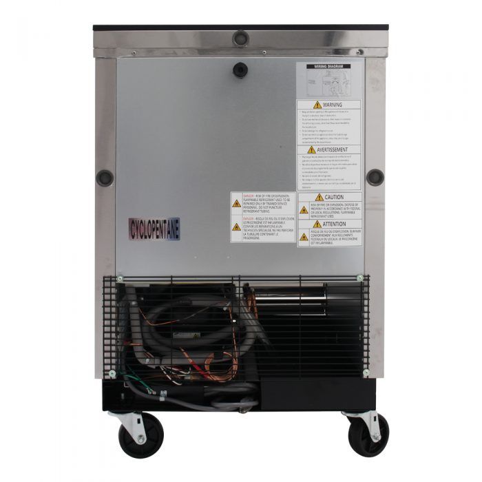 Turbo Air TBC-24SD-N6 24" Super Deluxe Stainless Steel Bottle or Can Cooler - Donut-Equipment.com