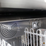 Turbo Air TBC-50SB-N6 50" Super Deluxe Black Exterior Bottle Cooler 2 Lids - Donut-Equipment.com