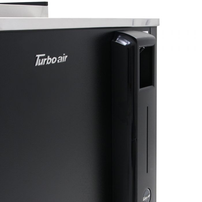 Turbo Air TBC-36SB-N6 36" Super Deluxe Black Exterior Bottle Cooler - Donut-Equipment.com