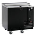 Turbo Air TBC-36SB-N6 36" Super Deluxe Black Exterior Bottle Cooler - Donut-Equipment.com