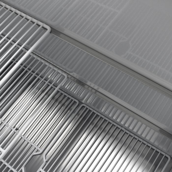 Turbo Air TBC-50SD-GF-N 50" 2-Section Glass Chiller – 140 Mug Capacity, Stainless Steel, 115v - Donut-Equipment.com