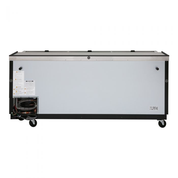 Turbo Air TBC-80SB-N 80 1/2" Forced Air Bottle Cooler - Holds (739) 12 oz Bottles, Black Laminated Exterior, 115v - Donut-Equipment.com
