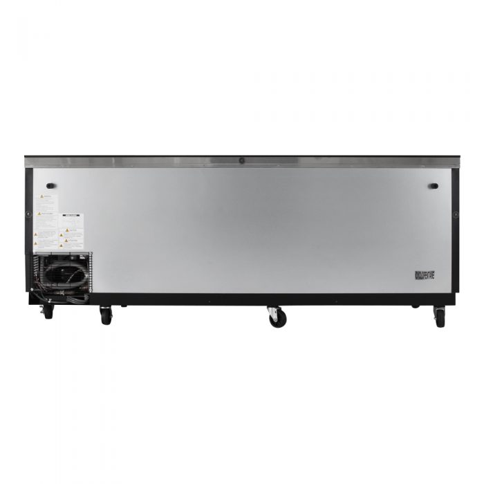 Turbo Air TBC-95SB-N 95" Forced Air Bottle Cooler - Holds (912) 12 oz Bottles, Black Laminated Exterior, 115v - Donut-Equipment.com