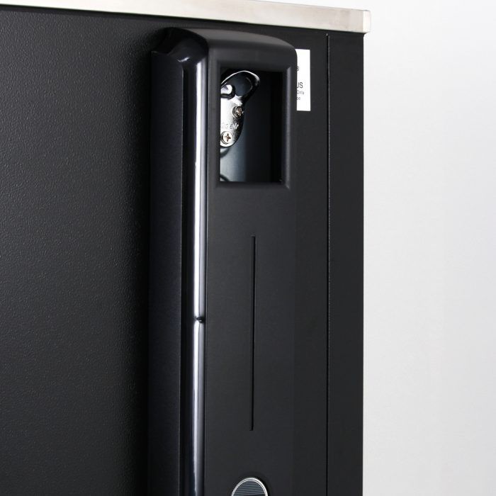 Turbo Air TBC-36SB-N6 36" Super Deluxe Black Exterior Bottle Cooler - Donut-Equipment.com