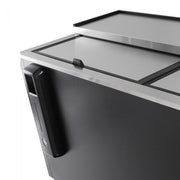 Turbo Air TBC-80SB-N 80 1/2" Forced Air Bottle Cooler - Holds (739) 12 oz Bottles, Black Laminated Exterior, 115v - Donut-Equipment.com