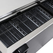 Turbo Air TBC-95SB-N 95" Forced Air Bottle Cooler - Holds (912) 12 oz Bottles, Black Laminated Exterior, 115v - Donut-Equipment.com