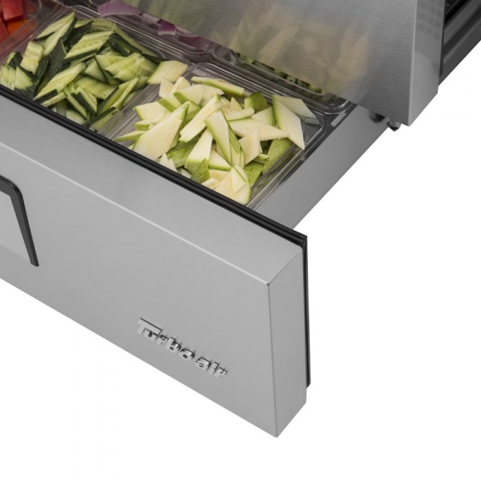 Turbo Air TCBE-36SDR-N6 35 5/8" Super Deluxe Chef Base Refrigerator w/ (2) Drawers – 115v - Donut-Equipment.com