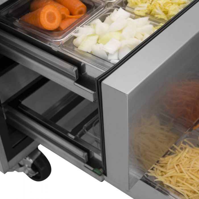 Turbo Air TCBE-36SDR-N6 35 5/8" Super Deluxe Chef Base Refrigerator w/ (2) Drawers – 115v - Donut-Equipment.com