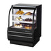 Turbo Air TCGB-36-B-N 36" Curved Glass Refrigerated Bakery Display Case, Black Exterior, 115v - Donut-Equipment.com