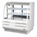 Turbo Air TCGB-48DR-W 48-1/2" Curved Glass Full-Service Dry Bakery Display Case, 3 Levels, White Exterior, 115v - Donut-Equipment.com