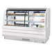 Turbo Air TCGB-72CO-W-N 72" Curved Glass Full-Service Dual Zone Dry/Refrigerated Bakery Display Case, 3 Levels, White Exterior, 115v - Donut-Equipment.com