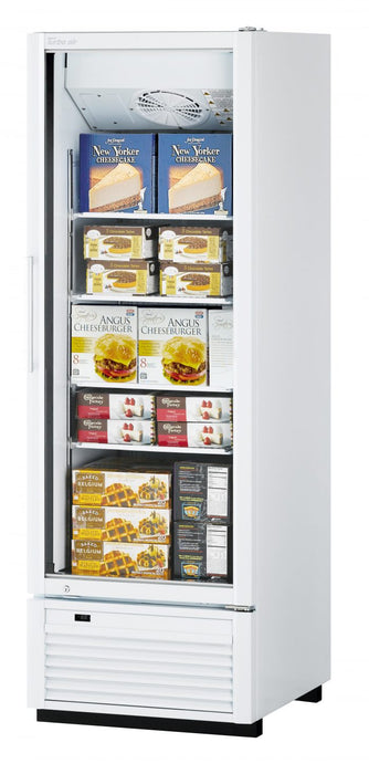 Turbo Air TGF-23SDH-N 27" White Super Deluxe One Section Glass Door Display Freezer – Hinged Door, LED Lighting, 115v - Donut-Equipment.com
