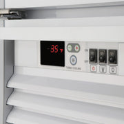 Turbo Air TGM-72SD-N 78" White Super Deluxe Glass Door Refrigerator – Three Swing Doors, LED Lighting, 115v - Donut-Equipment.com