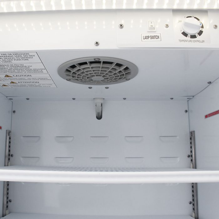 Turbo Air TGM-5SDB-N6 25" Black Super Deluxe Countertop Refrigerator w/ Glass Swing Door – Front Access, LED Lighting, 115v - Donut-Equipment.com