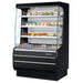 Turbo Air TOM-40MB-N 39" Black Vertical Open Air Cooler – 4 Levels, 115v - Donut-Equipment.com