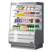Turbo Air TOM-40MS-N 39 1/8" Stainless Steel Vertical Open Air Cooler – 4 Levels, 115v - Donut-Equipment.com
