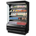 Turbo Air TOM-50B-N 51" Vertical Open Air Cooler w/ (5) Levels – Black Exterior, 115v - Donut-Equipment.com