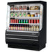 Turbo Air TOM-50MB-N 50 7/8" Black Vertical Open Air Cooler – 4 Levels, 115v - Donut-Equipment.com