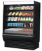 Turbo Air TOM-60DXB-SP-N 60" Black Extra Deep Vertical Open Air Cooler w/ Solid Side Panels, (5) Levels, 115v - Donut-Equipment.com
