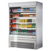 Turbo Air TOM-60ES-N 60" Stainless Steel Vertical Open Air Cooler w/ (5) Levels, 115v/1ph - Donut-Equipment.com