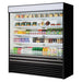 Turbo Air TOM-72EB-N 72" Black Vertical Open Air Cooler w/ (5) Levels, 220v/1ph - Donut-Equipment.com