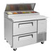 Turbo Air TPR-44SD-D2-N 44" 2 Drawer Pizza Prep Table - Donut-Equipment.com