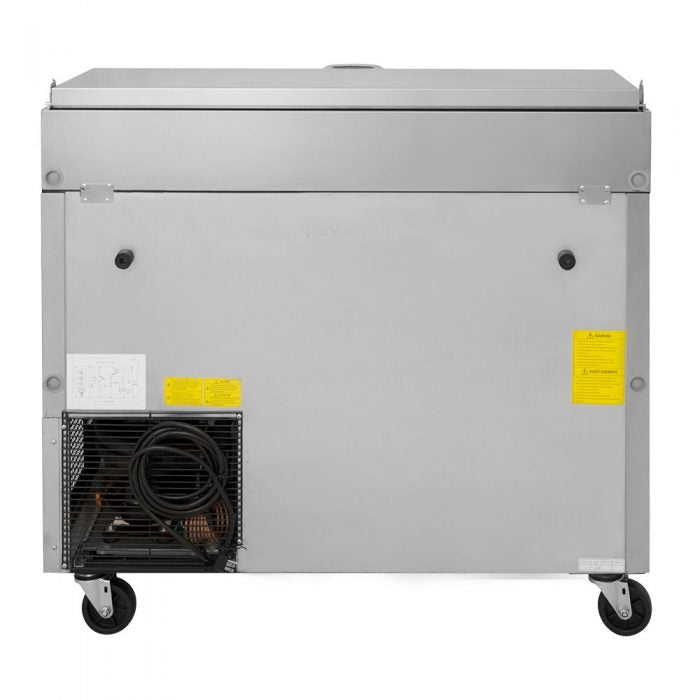 Turbo Air TPR-44SD-N 44" Super Deluxe Refrigerated Pizza Prep Table - Donut-Equipment.com