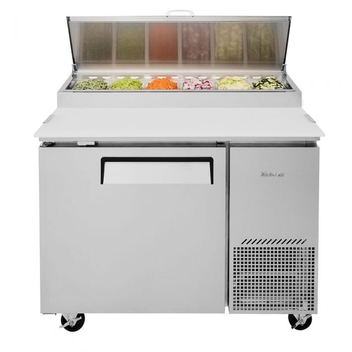 Turbo Air TPR-44SD-N 44" Super Deluxe Refrigerated Pizza Prep Table - Donut-Equipment.com