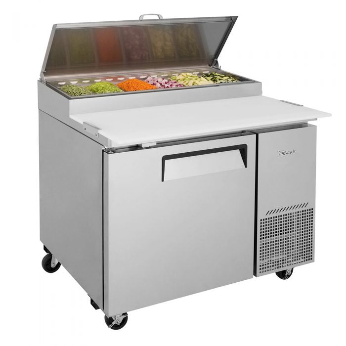 Turbo Air TPR-44SD-N 44" Super Deluxe Refrigerated Pizza Prep Table - Donut-Equipment.com