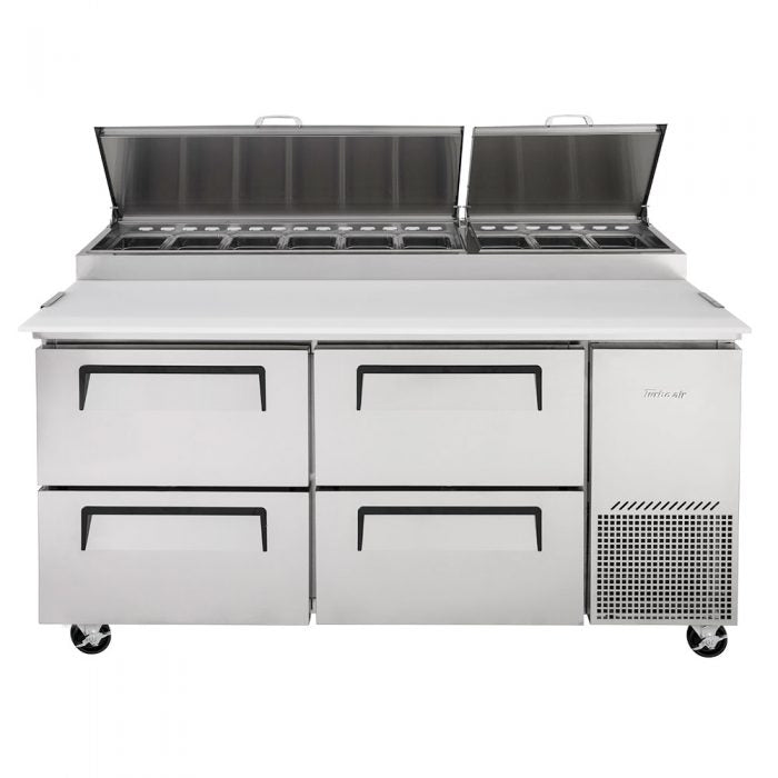 Turbo Air TPR-67SD-D4-N 67" 4 Drawer Pizza Prep Table - Donut-Equipment.com