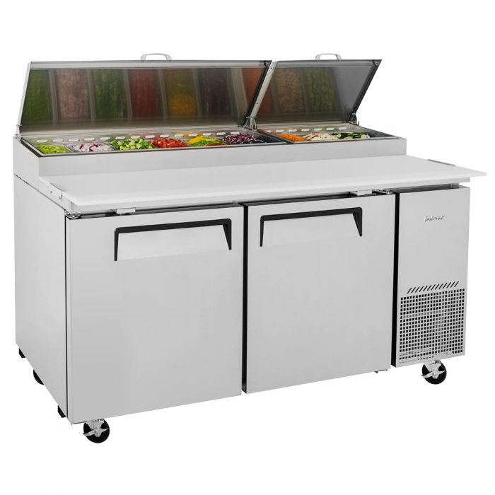 Turbo Air TPR-67SD-N 67" Super Deluxe Refrigerated Pizza Prep Table - Donut-Equipment.com