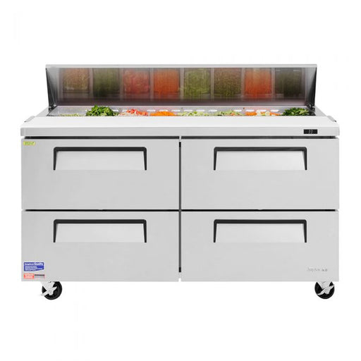 Turbo Air TST-60SD-D4-N 60" 4 Drawer Refrigerated Sandwich Prep Table - Donut-Equipment.com