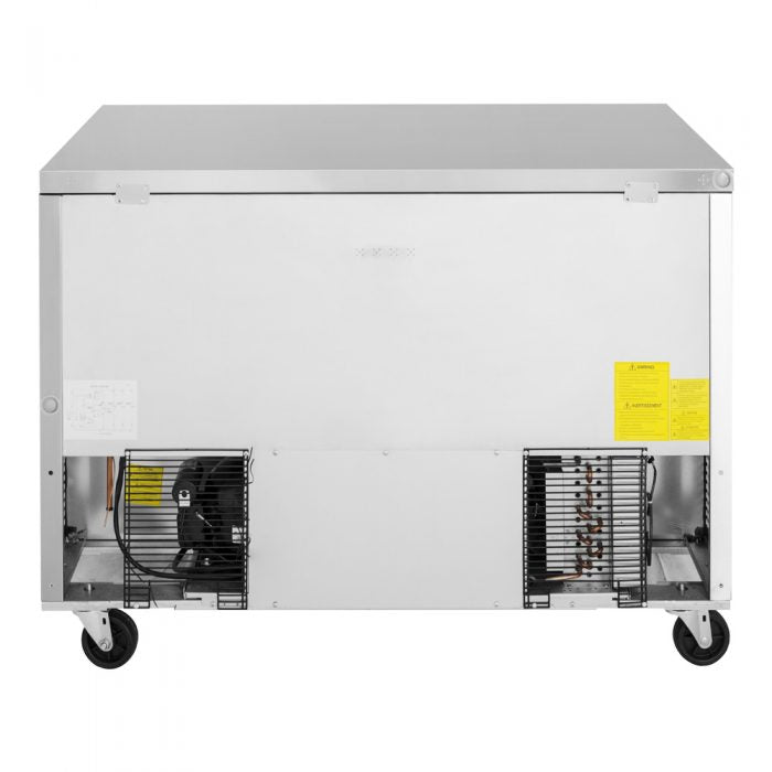 Turbo Air TUR-48SD-D2-N 48 1/4" W Undercounter Refrigerator w/ 2 Sections, 1 Door & 2 Drawers - Donut-Equipment.com