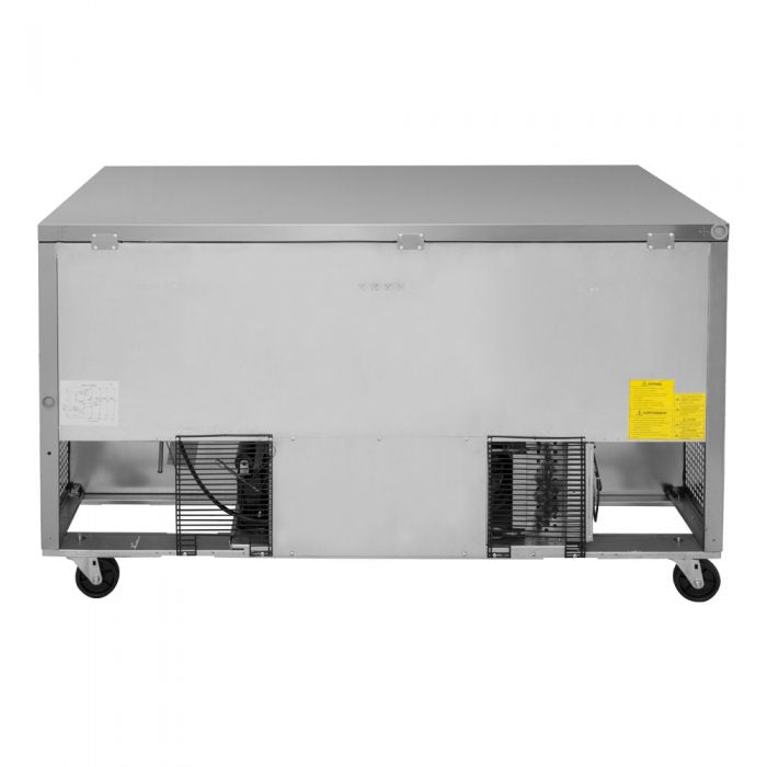 Turbo Air TUR-60SD-D4-N 60 1/4" W Undercounter Refrigerator w/ 2 Sections & 4 Drawers - Donut-Equipment.com