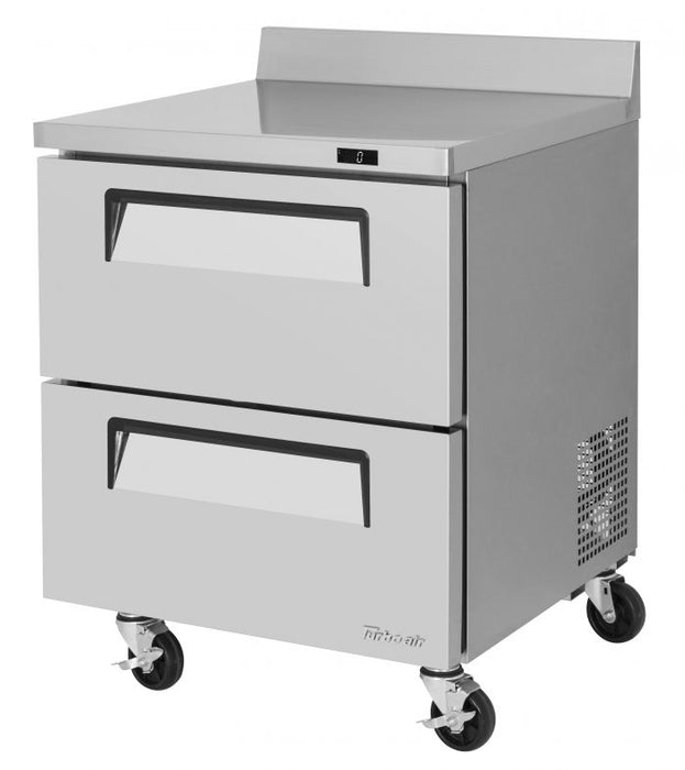 Turbo Air TWF-28SD-D2-N 27 1/2" Super Deluxe Worktop Freezer w/ (1) Section, 2 Drawers - Donut-Equipment.com