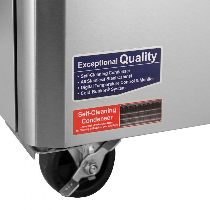 Turbo Air TWF-28SD-N 27 1/2" Super Deluxe Worktop Freezer w/ (1) Section, 1 Solid Door - Donut-Equipment.com