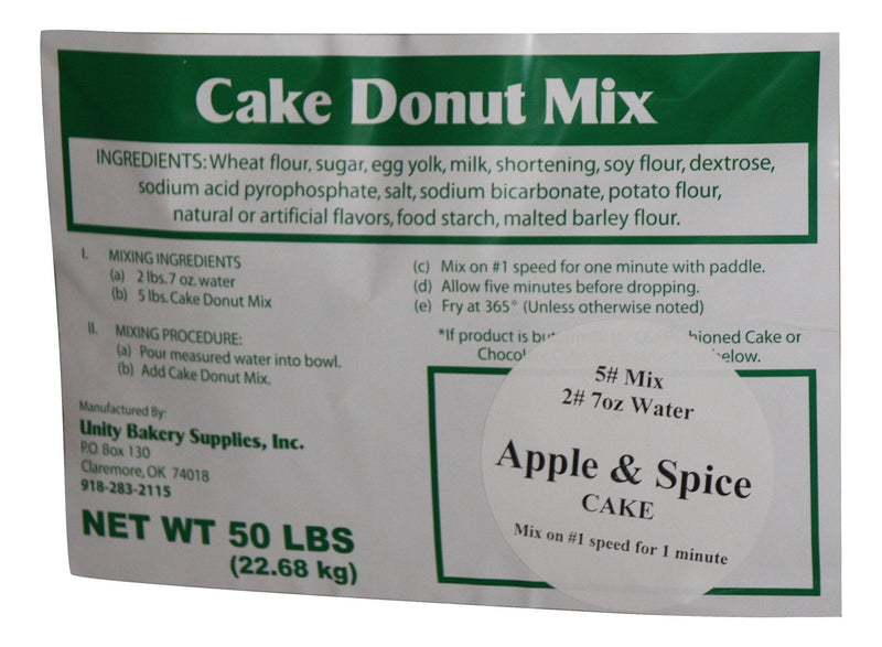 Apple & Spice Cake Donut Mix for (40 Bags or More Bulk Orders) - Donut-Equipment.com