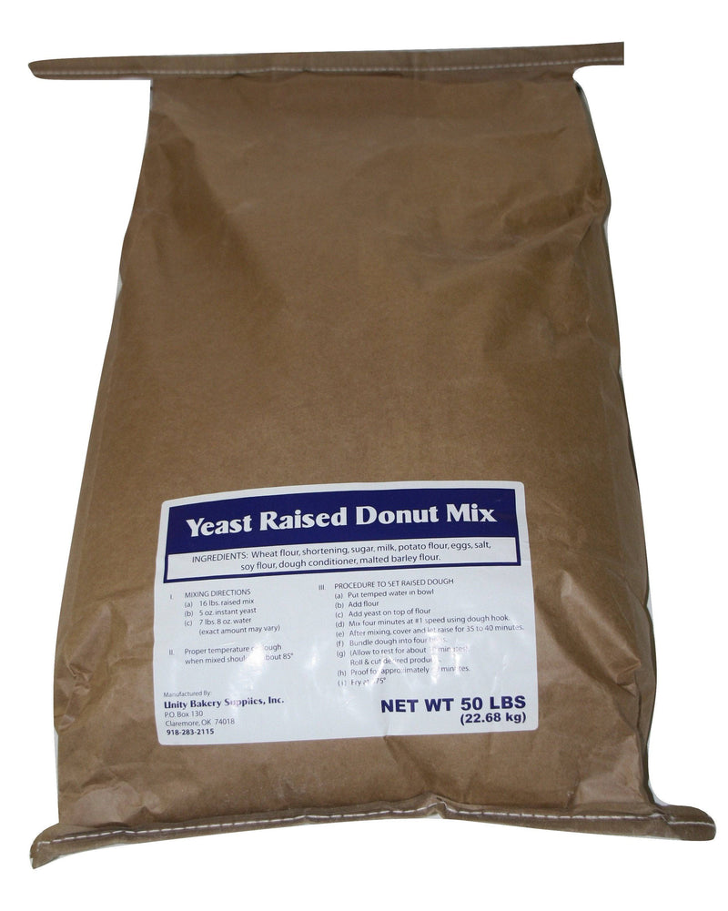 Bulk Blue Label Raised Donut Mix- 40 bag pallet - Donut-Equipment.com